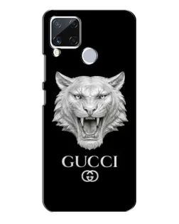 Чохол для Realme C15 з картинкою «Gucci — срібний лев»