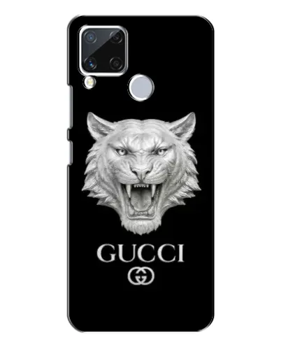 Чехол для Realme C15 с картинкой «Gucci — серебряный лев» Чехол для Realme C15 с картинкой «Gucci — серебряный лев»