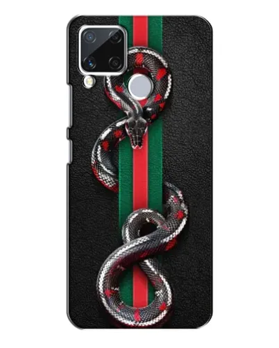 Чехол для Realme C15 с картинкой «Gucci — змея на полосе» Чехол для Realme C15 с картинкой «Gucci — змея на полосе»