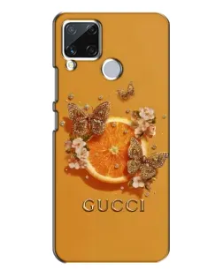 Чохол для Realme C15 з картинкою «Gucci — золоті метелики»
