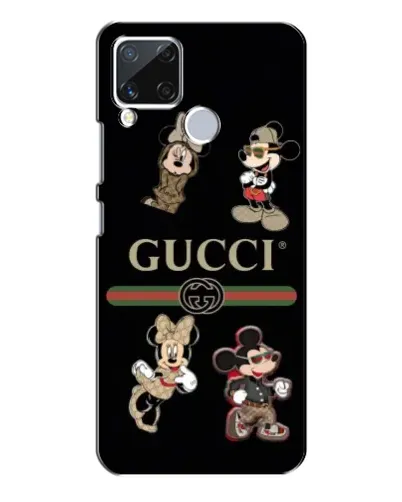 Чехол для Realme C15 с картинкой «Gucci — герои Disney и монограмма» Чехол для Realme C15 с картинкой «Gucci — герои Disney и монограмма»