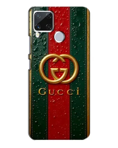 Чехол для Realme C15 с картинкой «Gucci — фирменная полоса и золото» Чехол для Realme C15 с картинкой «Gucci — фирменная полоса и золото»
