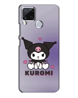 Чехол для Realme C15 с картинкой «Kuromi — фиолетовый арт»