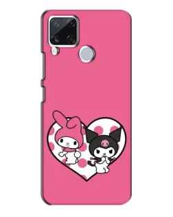 Чехол для Realme C15 с картинкой «Kuromi и My Melody»