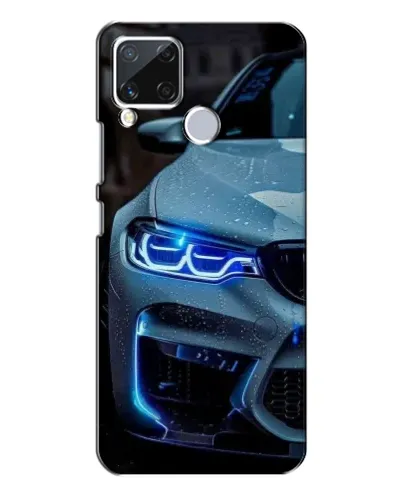 Чехол для Realme C15 с картинкой «Взгляд BMW с синими фарами» Чехол для Realme C15 с картинкой «Взгляд BMW с синими фарами»