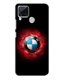 Чехол для Realme C15 с картинкой «Логотип BMW — вспышка»