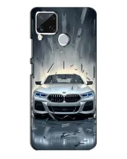 Чехол для Realme C15 с картинкой «BMW в свете фар»