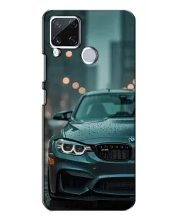 Чехол для Realme C15 с картинкой «BMW в огнях города»