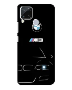 Чехол для Realme C15 с картинкой «Минималистичный принт BMW M3»