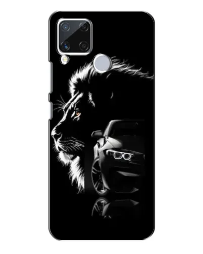 Чехол для Realme C15 с картинкой «BMW и лев» Чехол для Realme C15 с картинкой «BMW и лев»