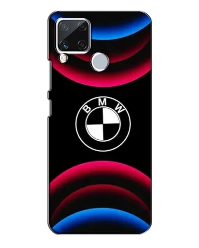 Чехол для Realme C15 с картинкой «Логотип BMW и неоновые дуги» Чехол для Realme C15 с картинкой «Логотип BMW и неоновые дуги»