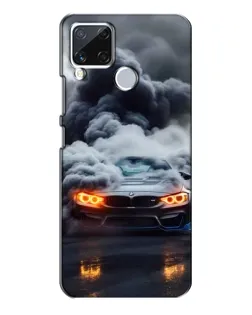 Чехол для Realme C15 с картинкой «BMW в дыму»