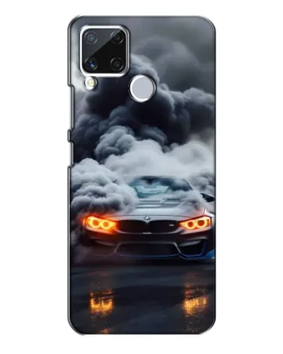 Чехол для Realme C15 с картинкой «BMW в дыму» Чехол для Realme C15 с картинкой «BMW в дыму»
