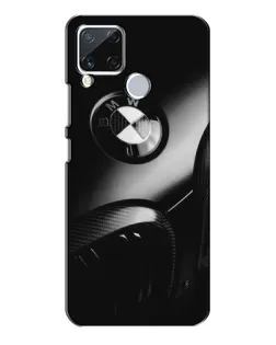 Чехол для Realme C15 с картинкой «Эмблема BMW — макро»