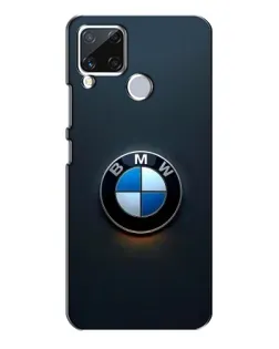 Чехол для Realme C15 с картинкой «Логотип BMW — минимализм»