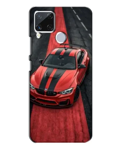 Чехол для Realme C15 с картинкой «BMW на красной дорожке» Чехол для Realme C15 с картинкой «BMW на красной дорожке»