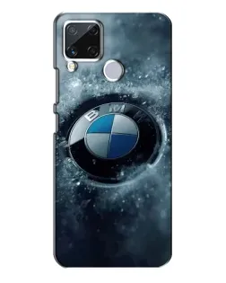 Чохол для Realme C15 з картинкою «Логотип BMW — лід»