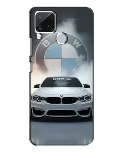 Чохол для Realme C15 з картинкою «BMW в білому диму»