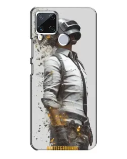Чехол для Realme C15 с картинкой «PUBG — боец в пыли»