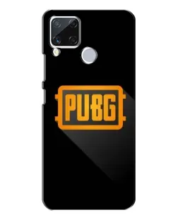 Чехол для Realme C15 с картинкой «PUBG — рамка лого»