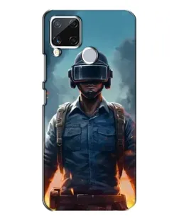 Чехол для Realme C15 с картинкой «PUBG — реалистичный герой»