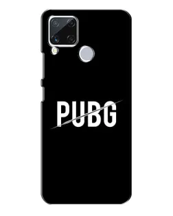 Чехол для Realme C15 с картинкой «PUBG — белый логотип»
