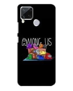 Чехол для Realme C15 с картинкой «Логотип Among Us»