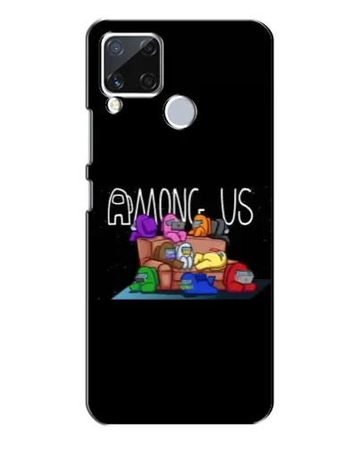 Чехол для Realme C15 с картинкой «Логотип Among Us» Чехол для Realme C15 с картинкой «Логотип Among Us»