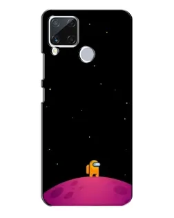Чехол для Realme C15 с картинкой «Одинокий герой на планете»