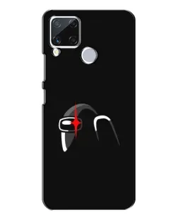 Чехол для Realme C15 с картинкой «Among Us шлем»