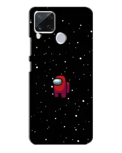 Чехол для Realme C15 с картинкой «Красный Among Us»