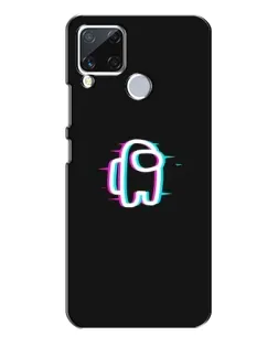 Чехол для Realme C15 с картинкой «Among Us неон»