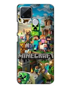 Чехол для Realme C15 с картинкой «Замок Minecraft»