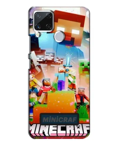 Чехол для Realme C15 с картинкой «Minecraft герои игры» Чехол для Realme C15 с картинкой «Minecraft герои игры»