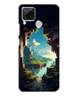Чехол для Realme C15 с картинкой «Вид из пещеры»