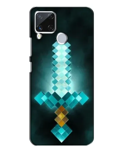 Чехол для Realme C15 с картинкой «Алмазный меч неон» Чехол для Realme C15 с картинкой «Алмазный меч неон»