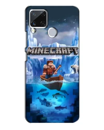 Чехол для Realme C15 с картинкой «Minecraft ледяной мир» Чехол для Realme C15 с картинкой «Minecraft ледяной мир»