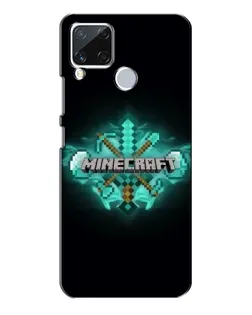 Чехол для Realme C15 с картинкой «Minecraft Diamond лого»