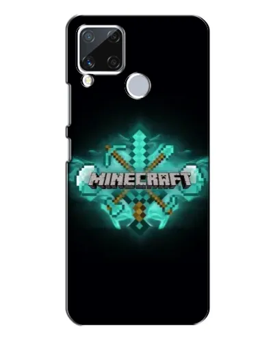 Чехол для Realme C15 с картинкой «Minecraft Diamond лого» Чехол для Realme C15 с картинкой «Minecraft Diamond лого»