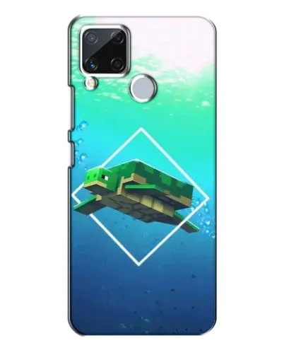 Чехол для Realme C15 с картинкой «Черепаха Minecraft» Чехол для Realme C15 с картинкой «Черепаха Minecraft»