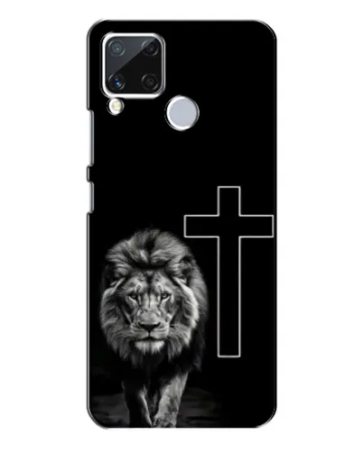 Чохол для Realme C15 з картинкою «Лев та Хрест» Чохол для Realme C15 з картинкою «Лев та Хрест»