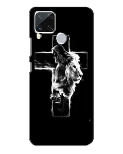 Чохол для Realme C15 з картинкою «Сяючий хрест Jesus»