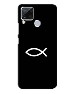 Чохол для Realme C15 з картинкою «Символ риби Jesus»