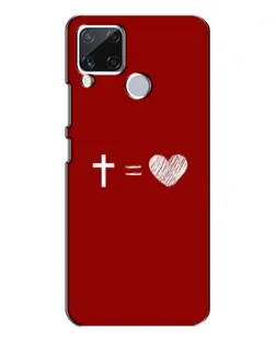 Чохол для Realme C15 з картинкою «Рівняння любові»