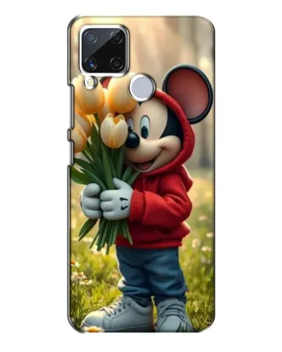 Чехол для Realme C15 с картинкой «Микки с тюльпанами» Чехол для Realme C15 с картинкой «Микки с тюльпанами»