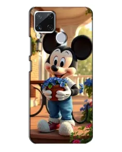 Чехол для Realme C15 с картинкой «Микки садовод»