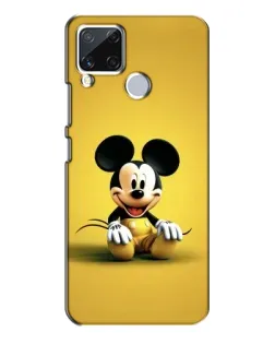 Чехол для Realme C15 с картинкой «Микки на желтом»