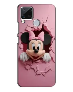 Чехол для Realme C15 с картинкой «Минни сквозь стену»