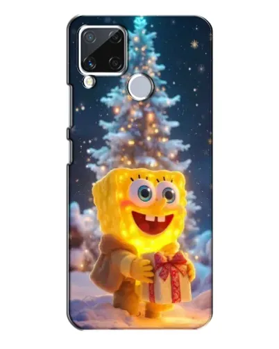 Чехол для Realme C15 с картинкой «Рождественский Спанч Боб» Чехол для Realme C15 с картинкой «Рождественский Спанч Боб»