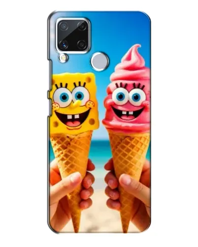Чехол для Realme C15 с картинкой «Спанч Боб мороженое» Чехол для Realme C15 с картинкой «Спанч Боб мороженое»